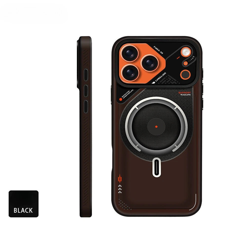 Luxury new mechanical style magnetic case For iPhone