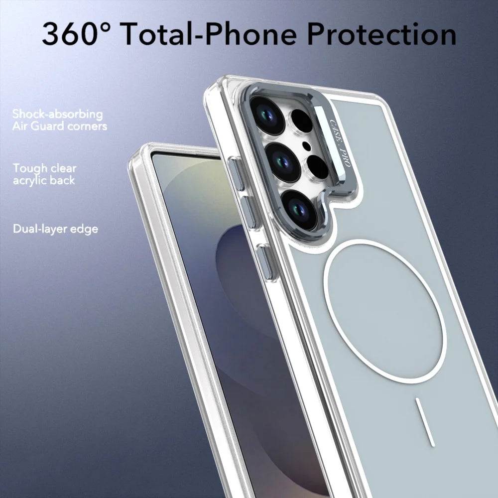 Invisible Lens Frame Holder Magnetic Case for Samsung
