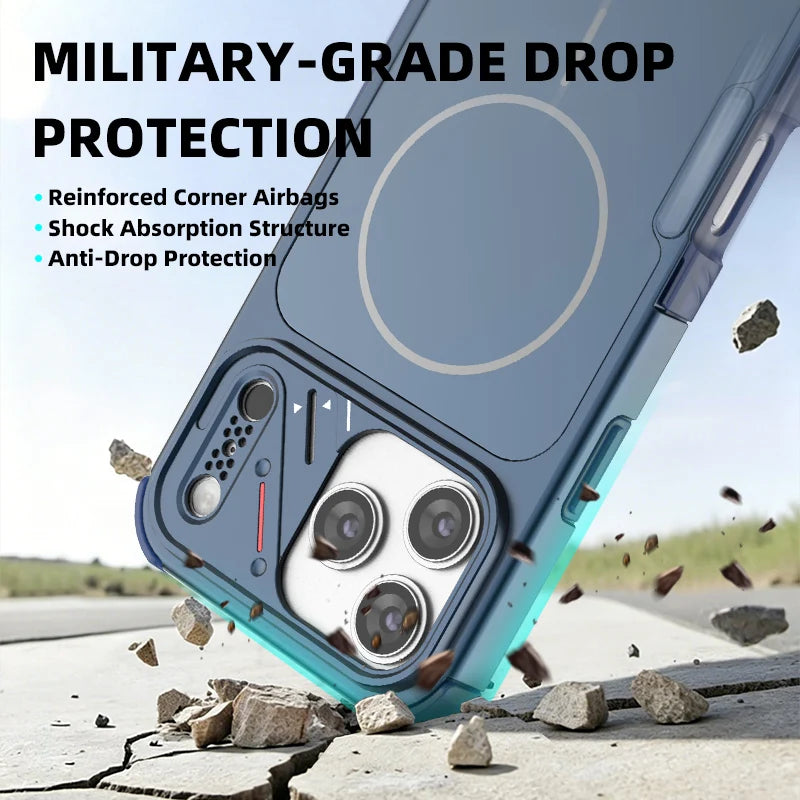 Magnetic Wireless Charging Shockproof Matte Case for IPhone
