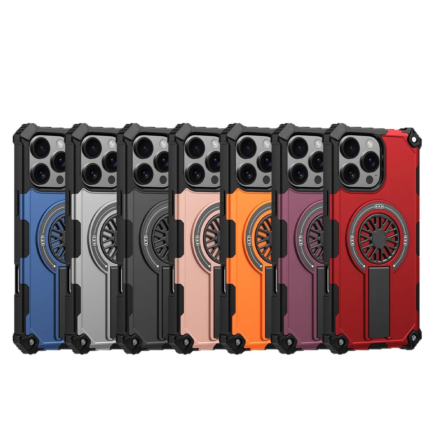 Magnetic decompression and drop-proof case for iPhone