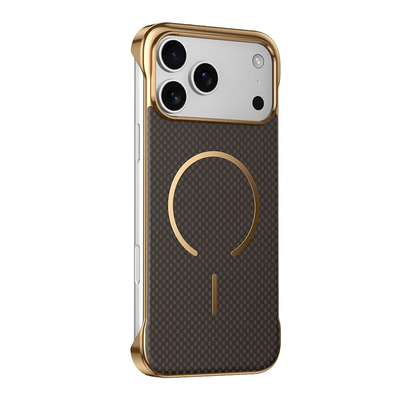 Frameless Carbon Fiber Shockproof Case For iPhone
