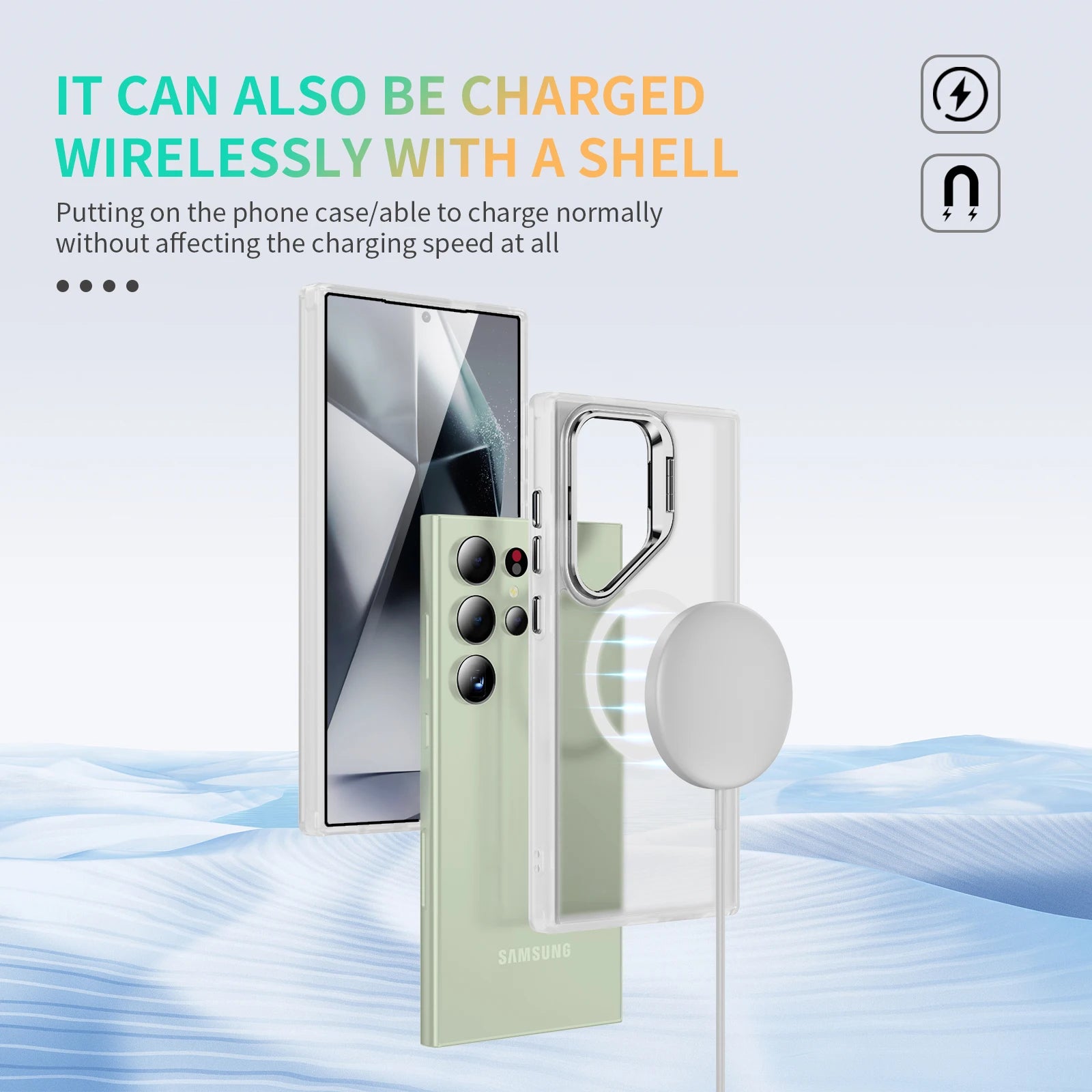 Magsafe Metal Camera Bracket Holder Case For Samsung