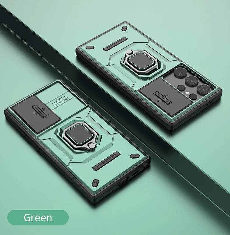 Lens Window Protective Ring Bracket Shockproof Case for Samsung