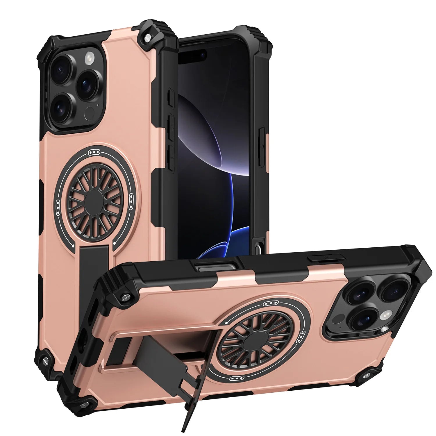 Magnetic decompression and drop-proof case for iPhone