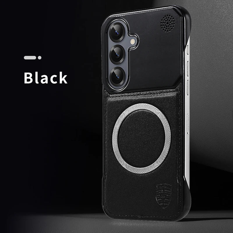 Magsafe Magnetic Leather Aromatherapy Case For Samsung