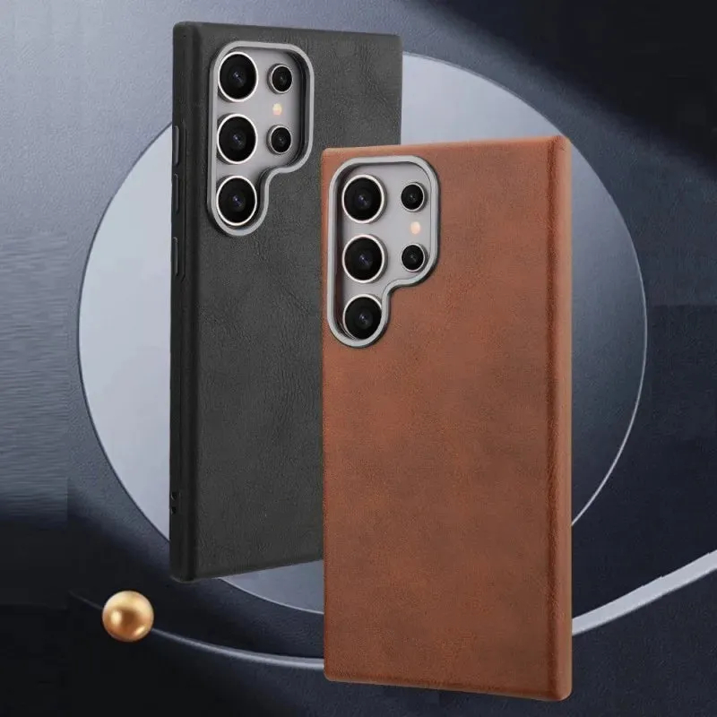 Magsafe Magnetic Business Slim Shockproof Leather Case For Samsung