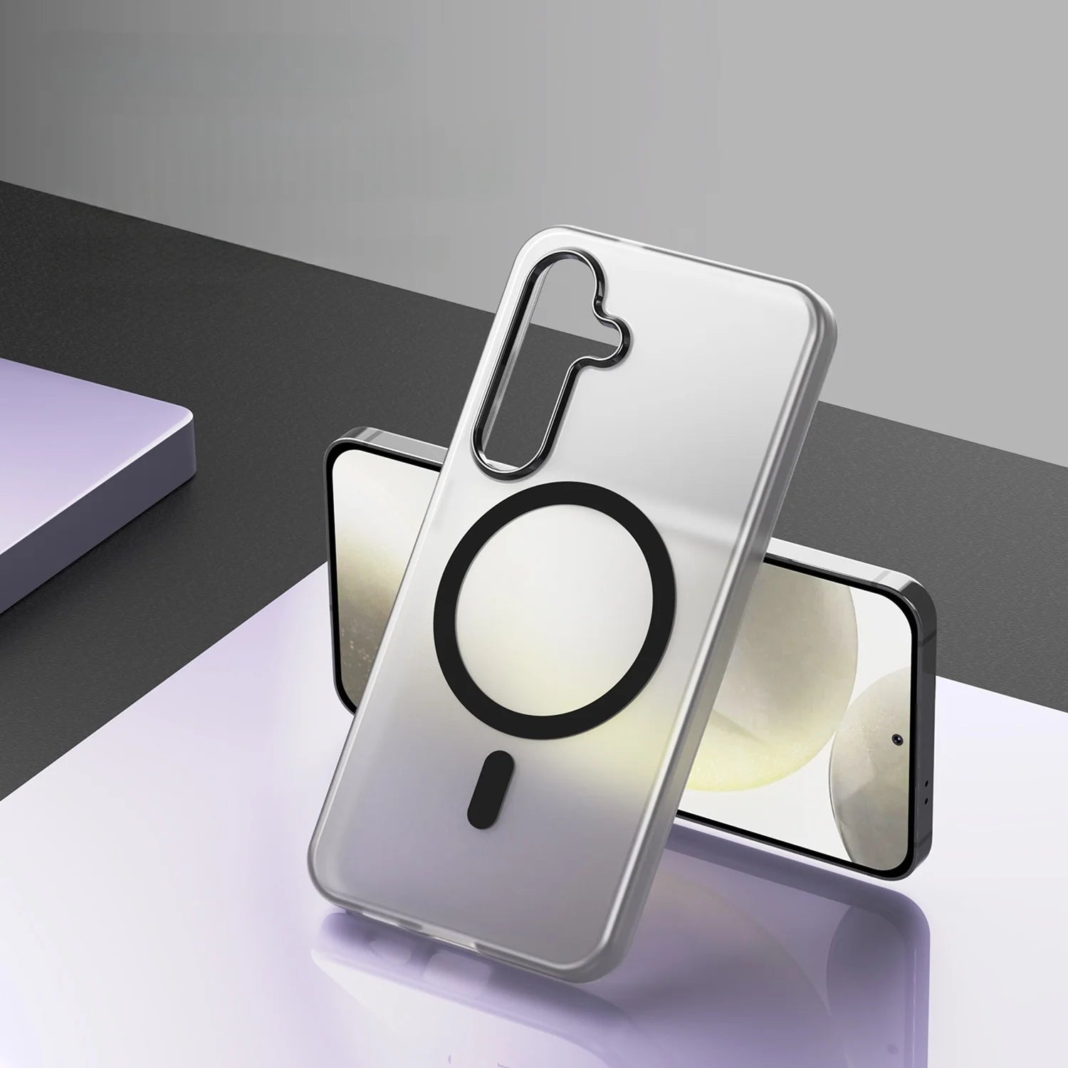 Magsafe Magnetic frosted semi-transparent mobile Case For Samsung