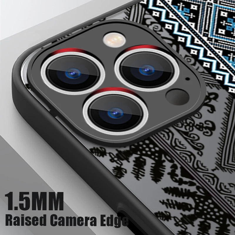 MagSafe magnetic bohemian style vintage case for iPhone