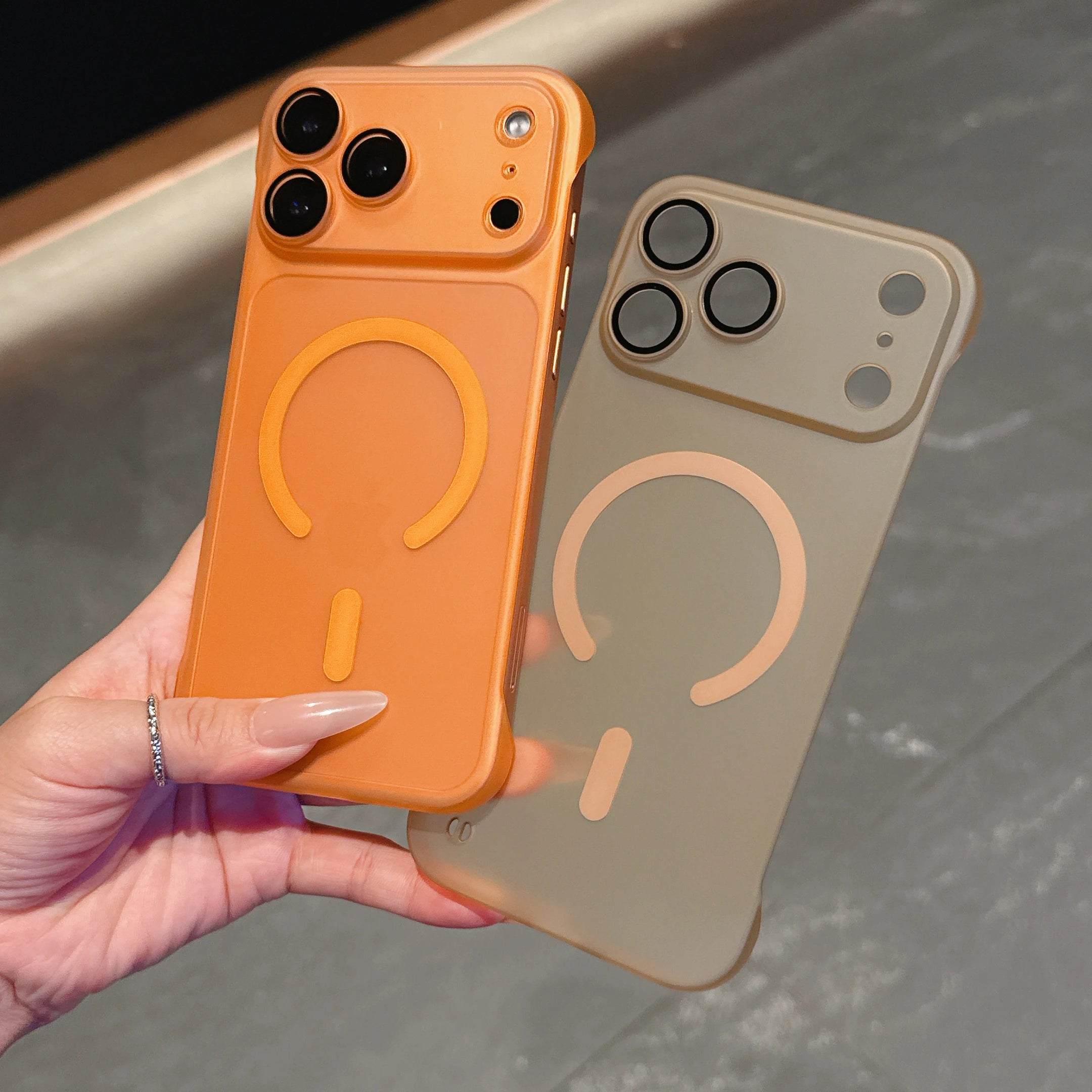 Frameless Ultra Thin Matte Translucent Case for iPhone