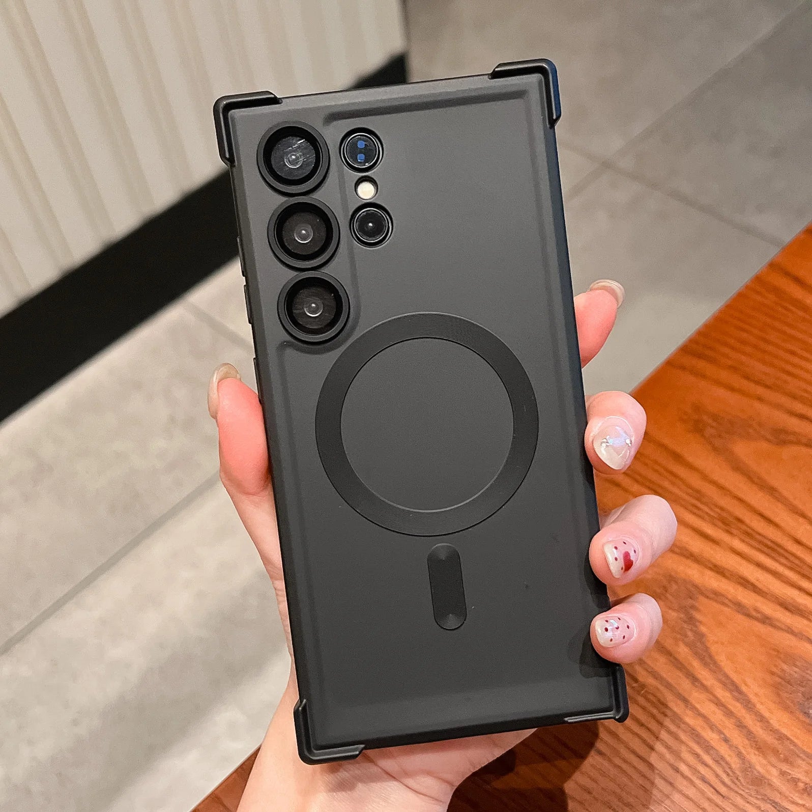 Magsafe Magnetic Shockproof Silicone Soft Case For Samsung