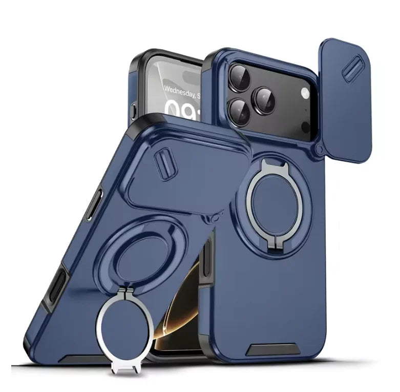 Armor Shockproof Magnetic Ring Stand Holder Case For iphone