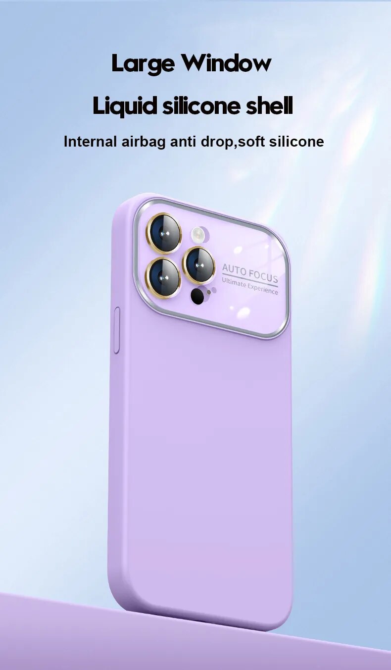 Square Liquid Silicone Case for iPhone