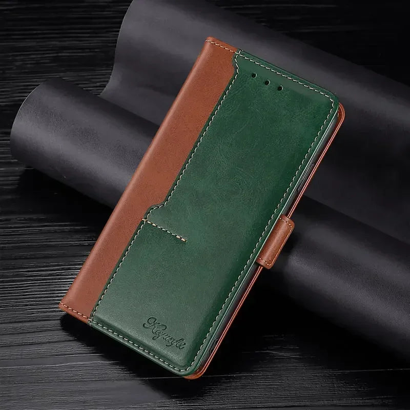 Business Flip Cover Card Slot Leather Wallet Case for Samsung