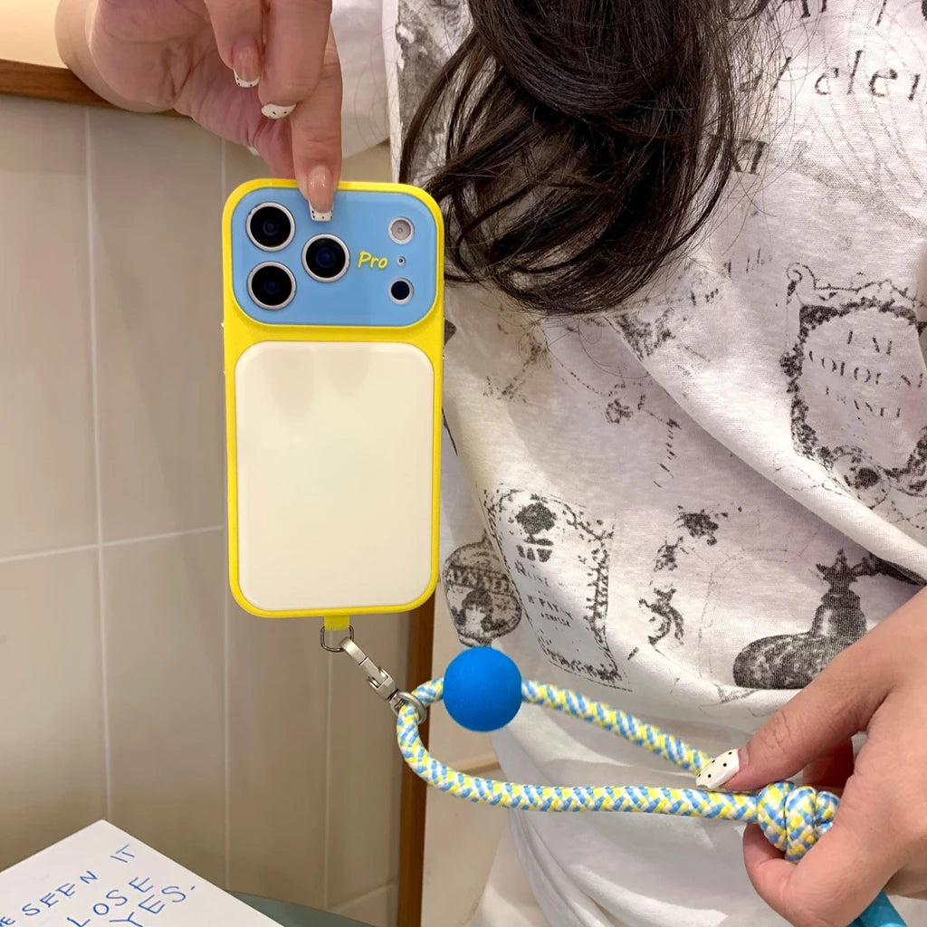 Summer Dopamine Color-Block Phone Case for iPhone