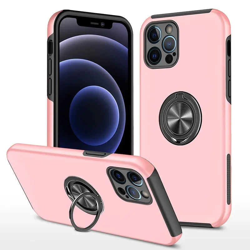 Ring Holder Hard Shockproof Case for iPhone
