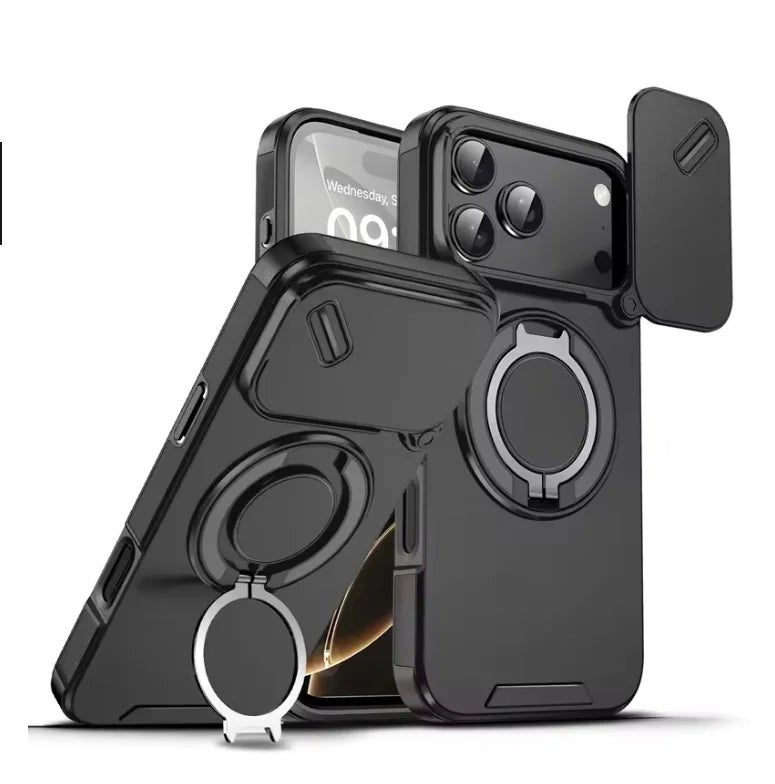 Armor Shockproof Magnetic Ring Stand Holder Case For iphone