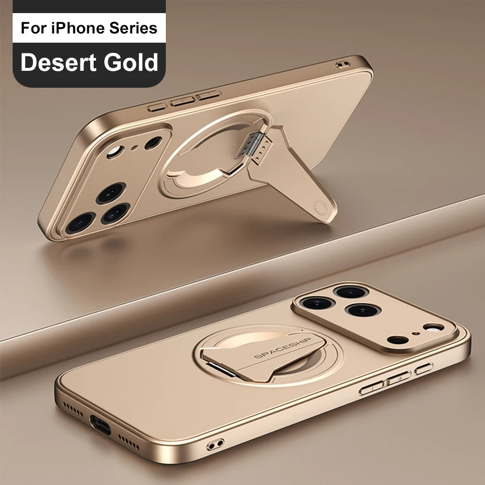 Luxury Folding Stand Magsafe Magnetic Case For iPhone