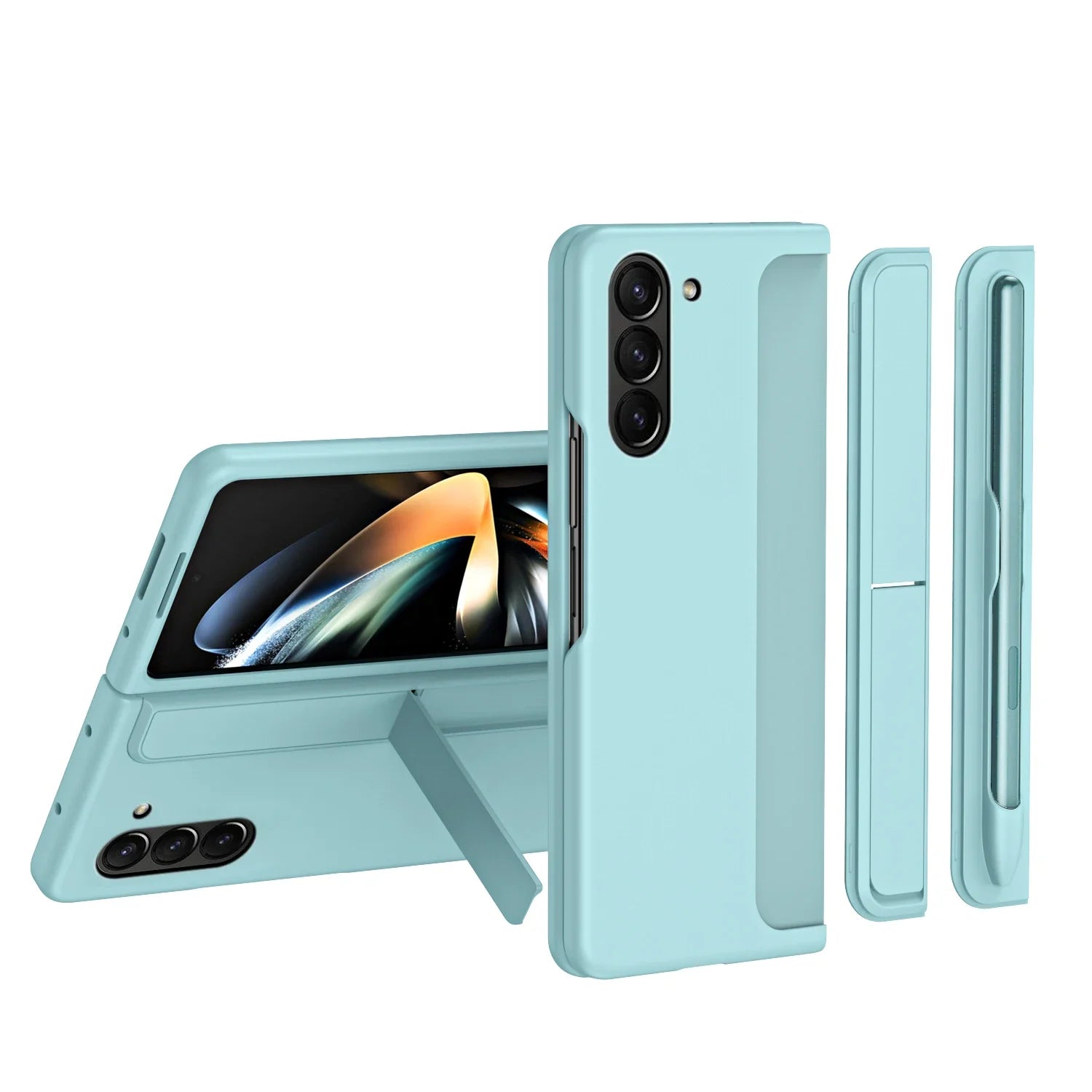 Skin Friendly Matte with Removable Pen Slot Case For Samsung