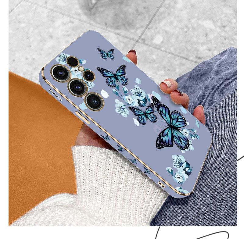 Aurora Butterfly Plating Case For Samsung