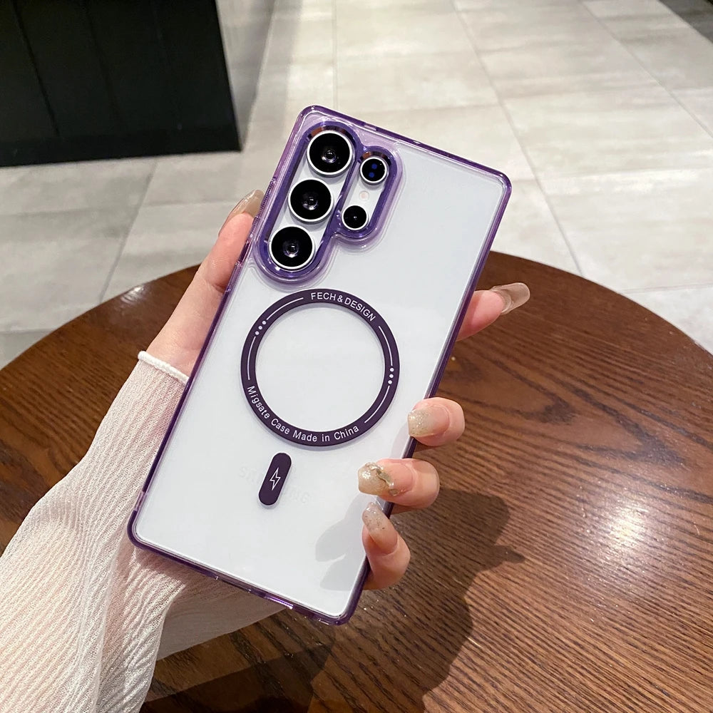 Magsafe Magnetic Minimalist Clear Case for Samsung