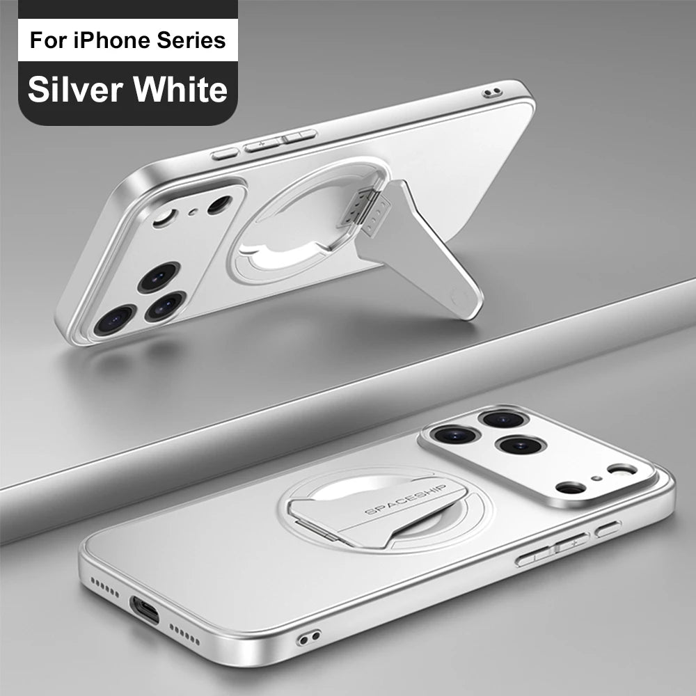 Luxury Folding Stand Magsafe Magnetic Case For iPhone