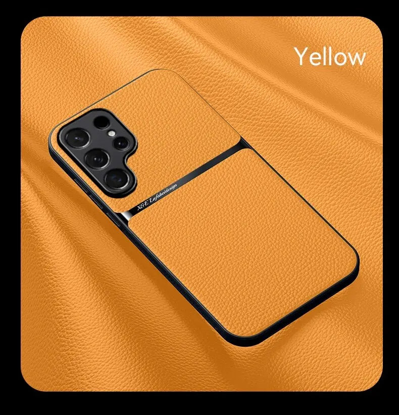 Business Leather Magnetic Case For Samsung