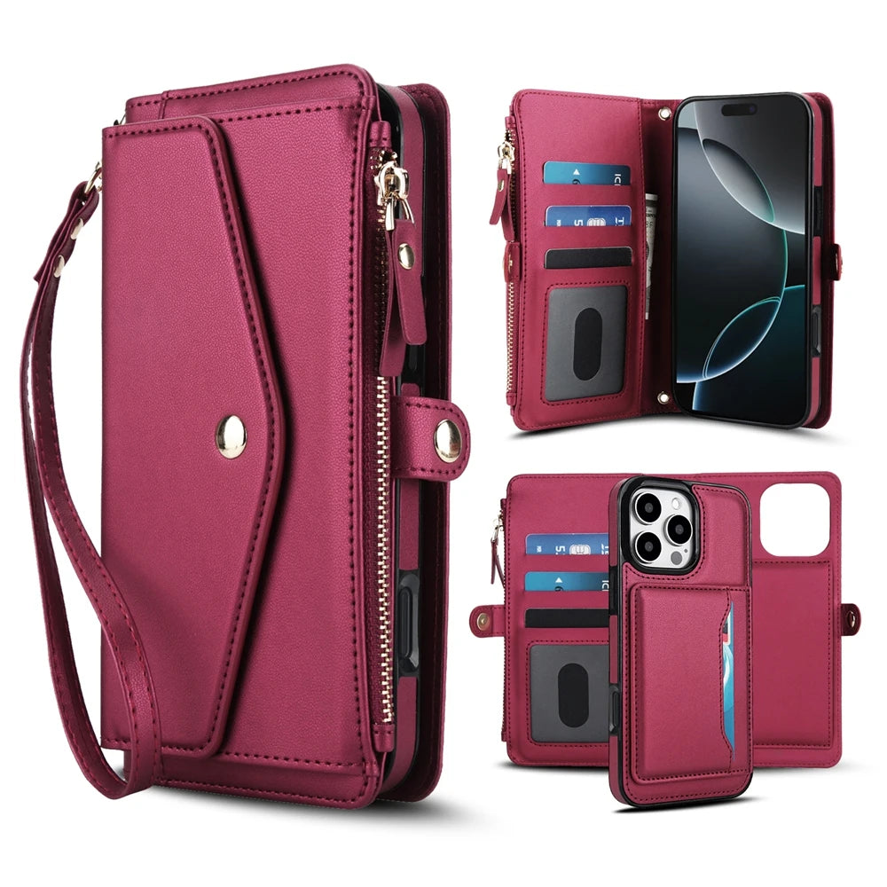 Magsafe 2 in 1 Lanyard Wallet Case for iPhone
