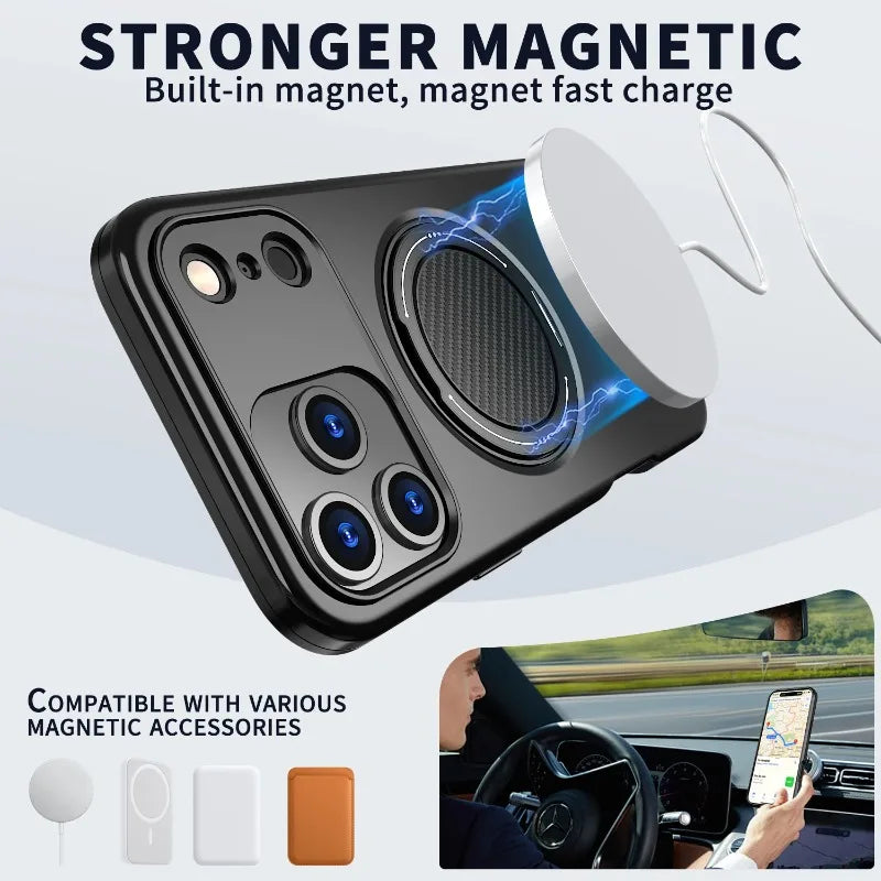 Magsafe Magnetic 360° Bracket Case For iPhone