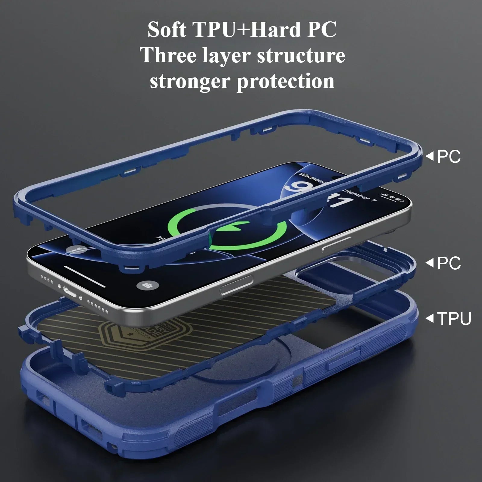 Magsafe Magnetic Alloy Camera Lens Holder Case For iPhone