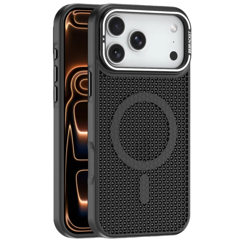 Honeycomb Cooling Magnetic Stand Case for iPhone