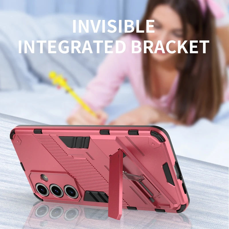 invisible bracket anti-fall mobile case For Samsung