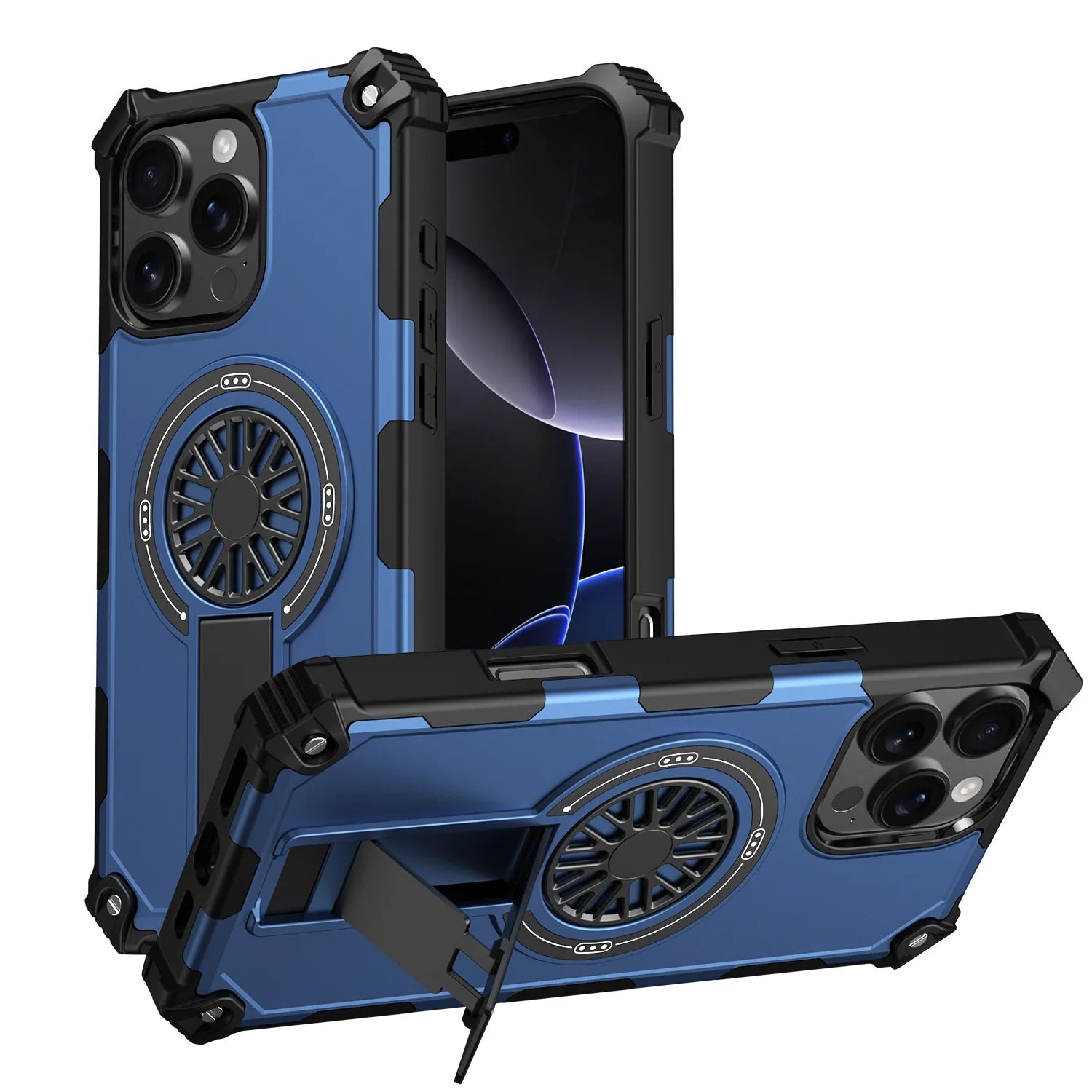 Magnetic decompression and drop-proof case for iPhone