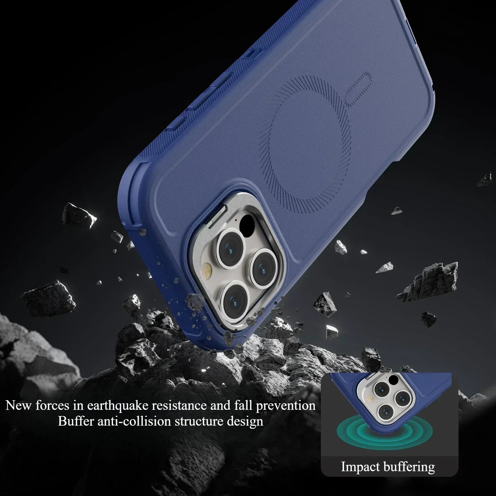 Magsafe Magnetic Alloy Camera Lens Holder Case For iPhone