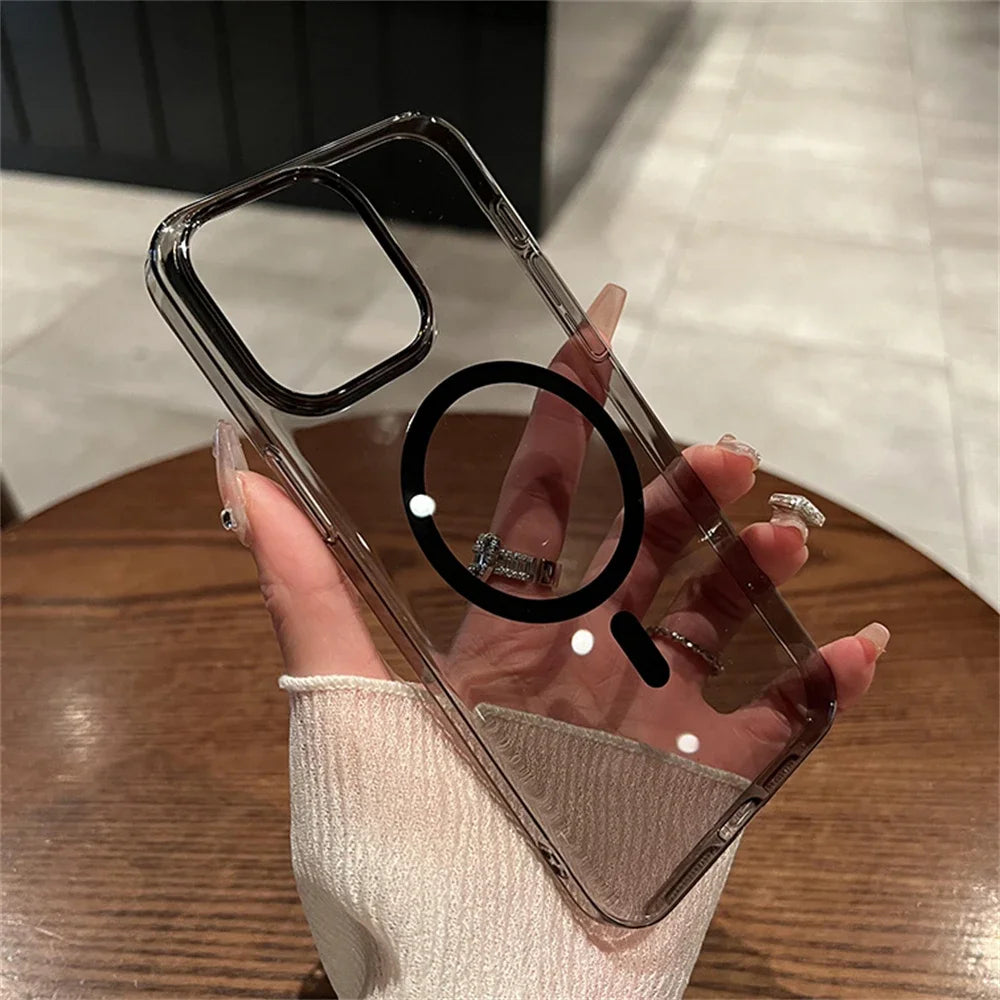 Magsafe Magnetic Ultra Thin Hard HD Transparent Case For iPhone