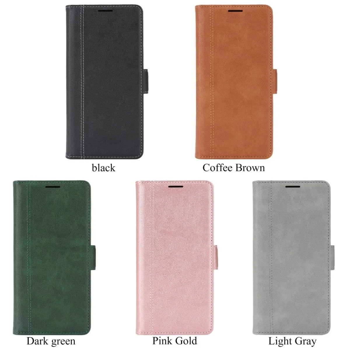 2 in 1 Cards Slot Leather Flip Wallet Magnetic Case For Samsung