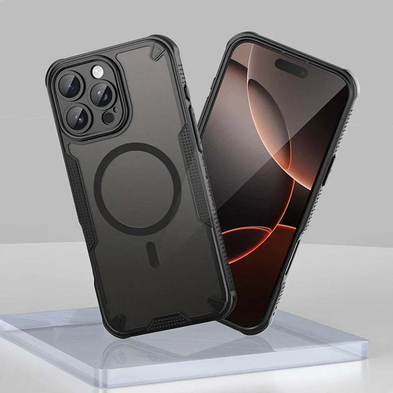 Translucent Magsafe Wireless Charging Case For iPhone