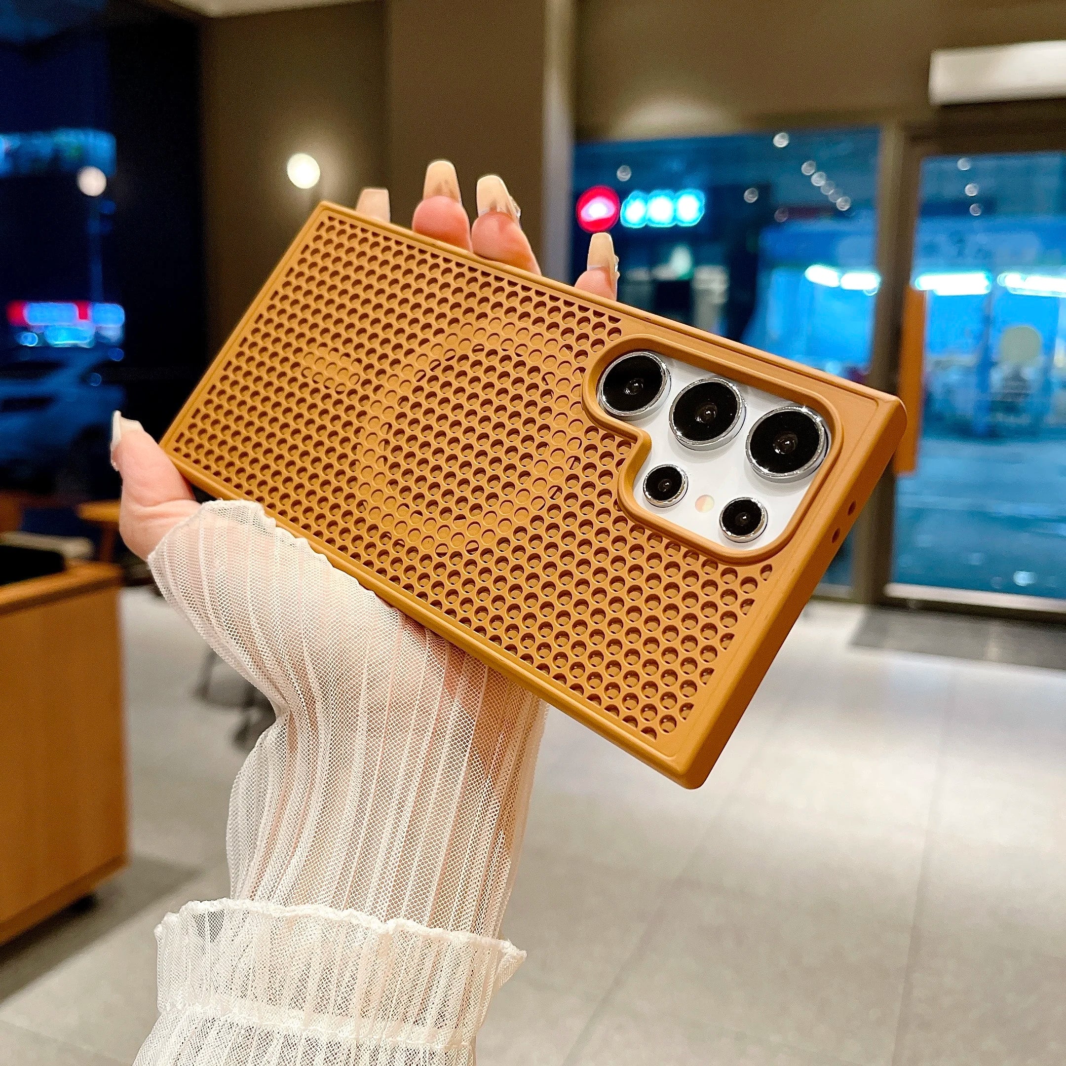 Heat Dissipation Honeycomb Magnetic Case For Samsung