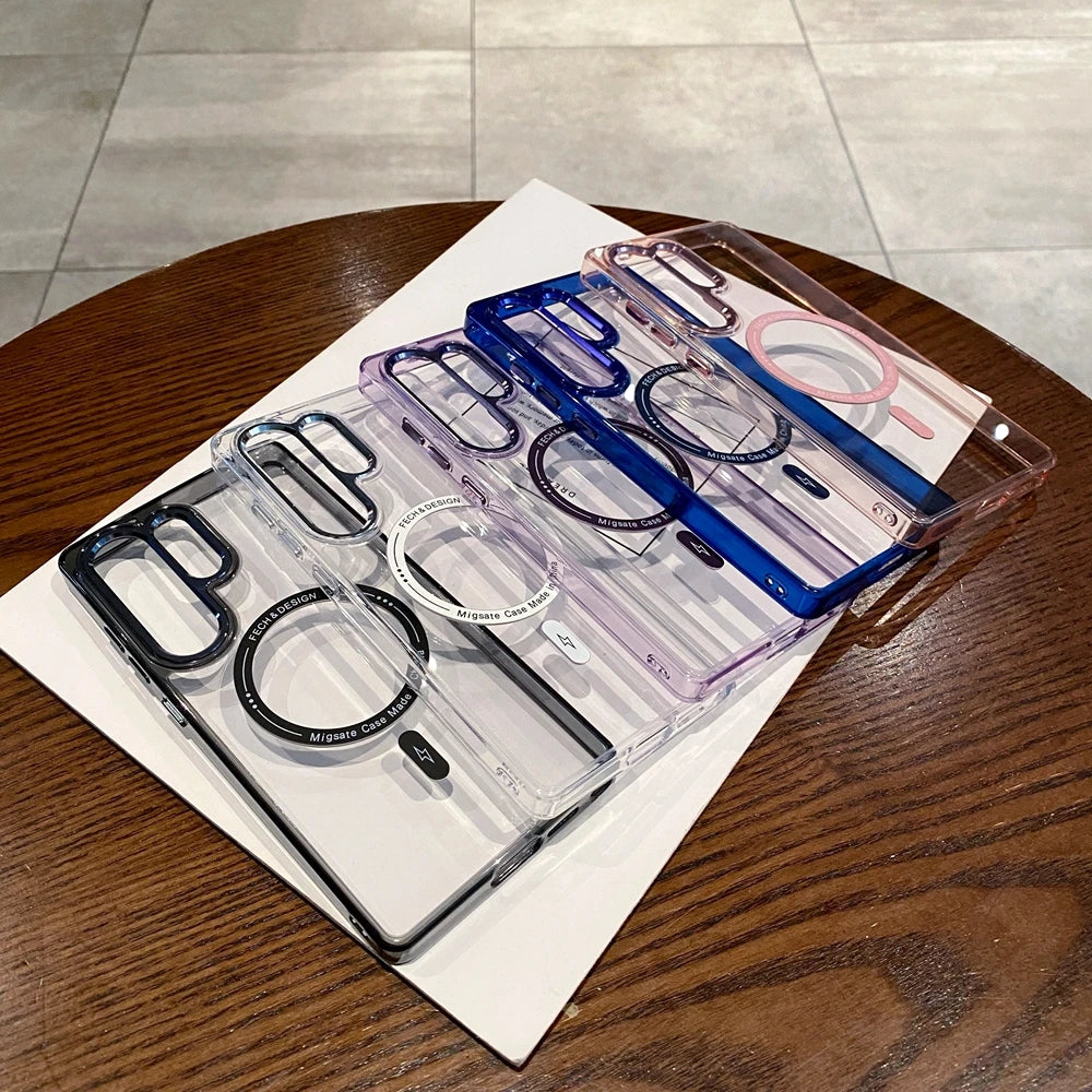 Magsafe Magnetic Minimalist Clear Case for Samsung