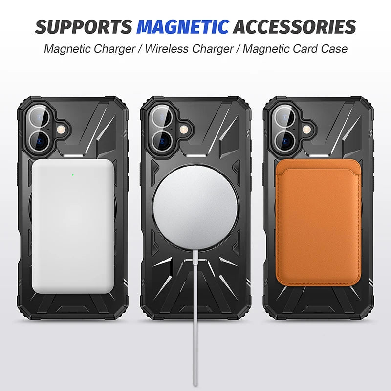 Magsafe Magnetic 360° Ring Holder Protection Case For iPhone