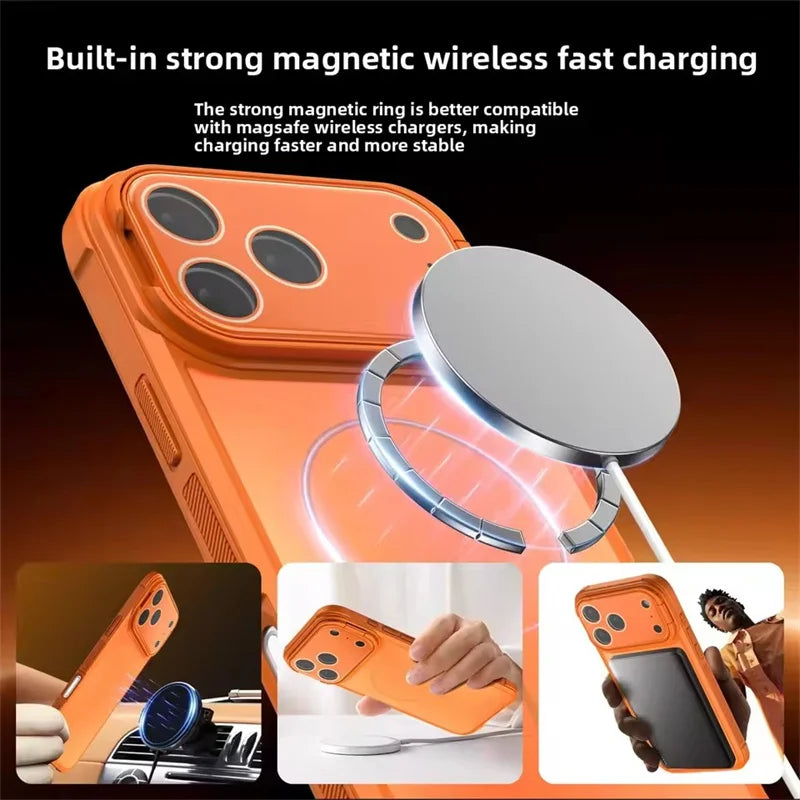 Magsafe Magnetic Full-coverage Lens Protection Case for iPhone