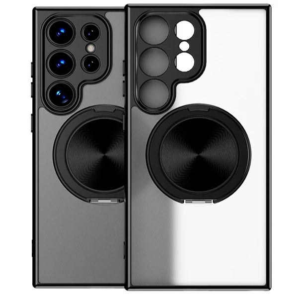 Magsafe Magnetic 360 Rotating Bracket Matte Clear Case For Samsung