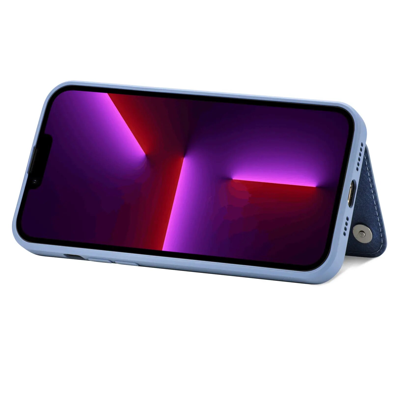 Zipper Cards Leather Wallet Case For iPhone