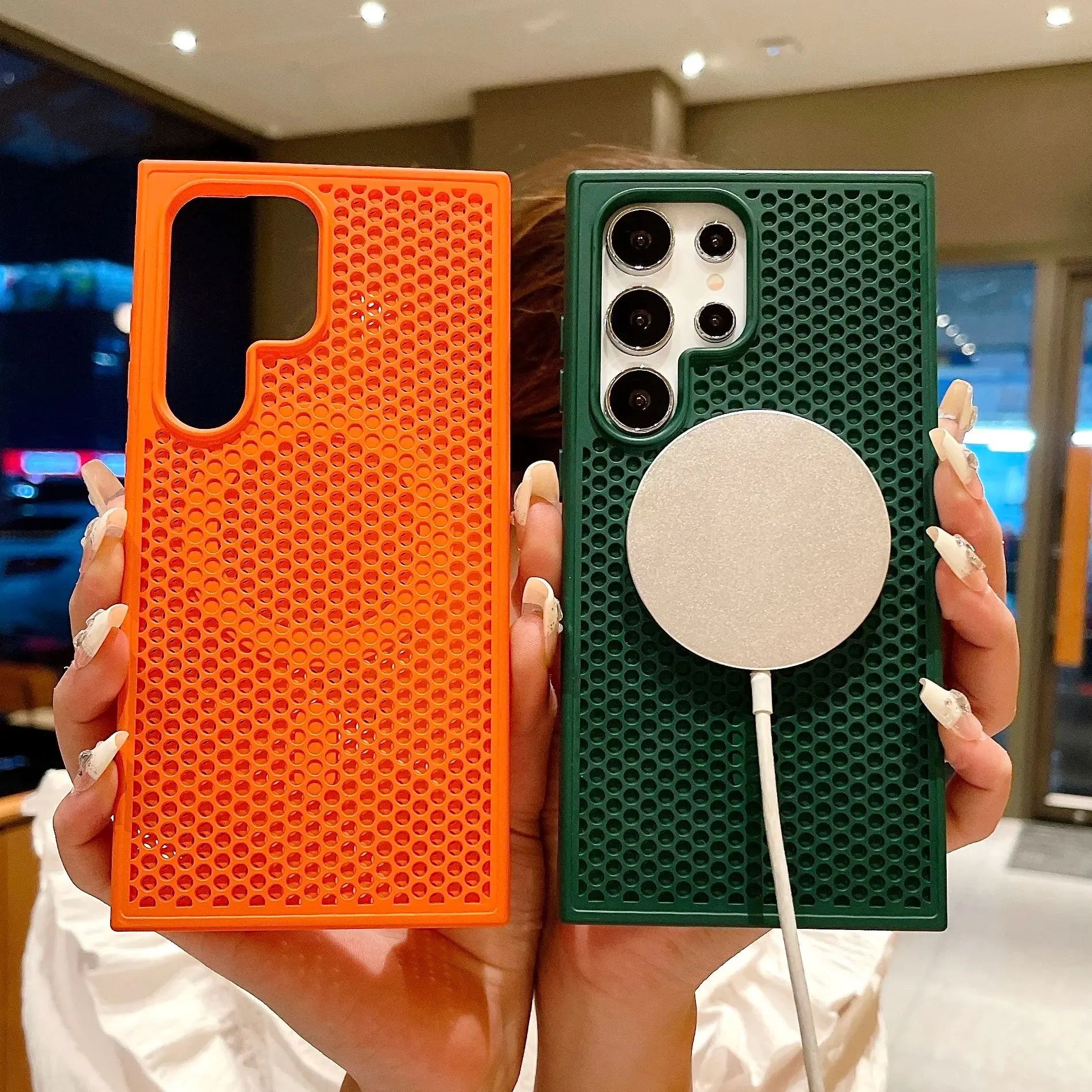 Heat Dissipation Honeycomb Magnetic Case For Samsung