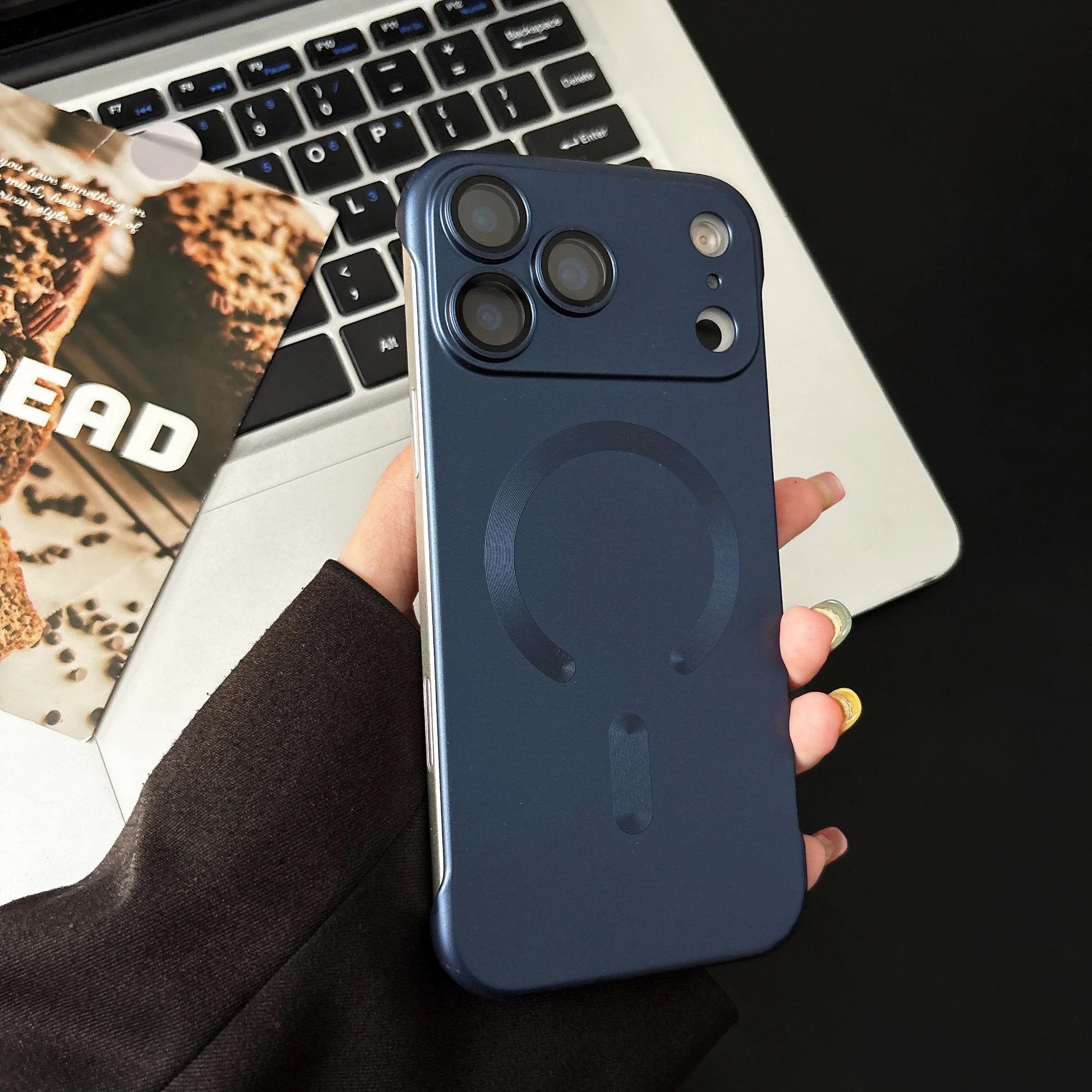 Ultra Thin Matte Magnetic Frameless Case For iPhone