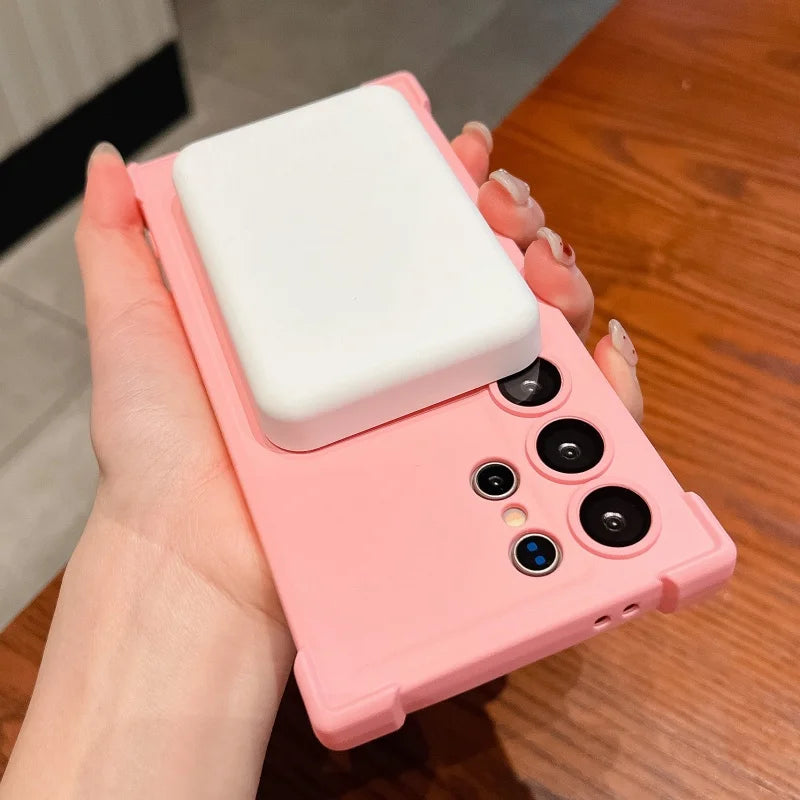 Magsafe Magnetic Shockproof Silicone Soft Case For Samsung