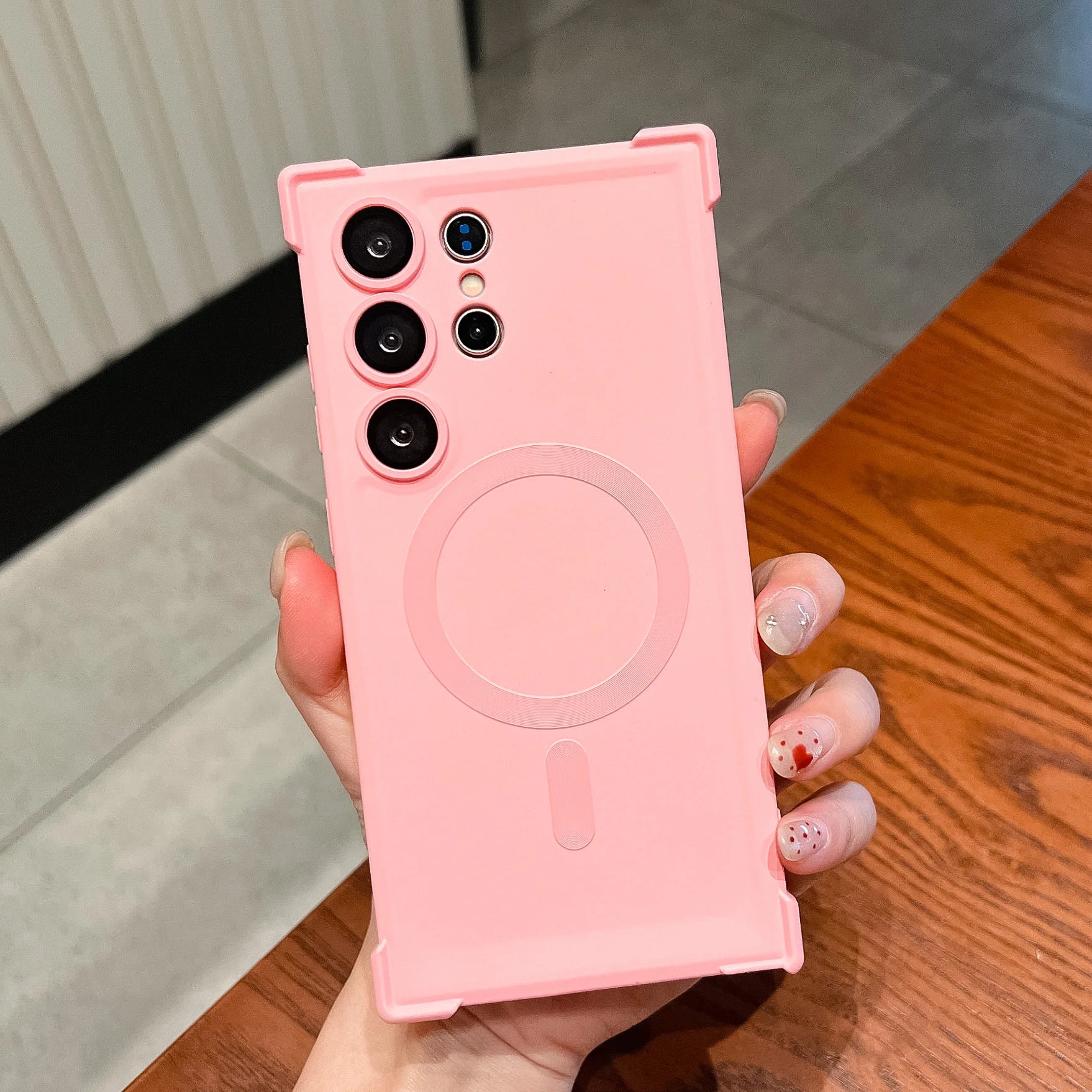 Magsafe Magnetic Shockproof Silicone Soft Case For Samsung