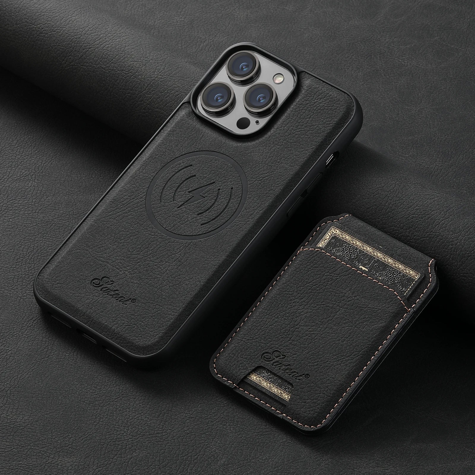 Magnetic Card Slot  Wallet Luxury Leather Cases For iPhone