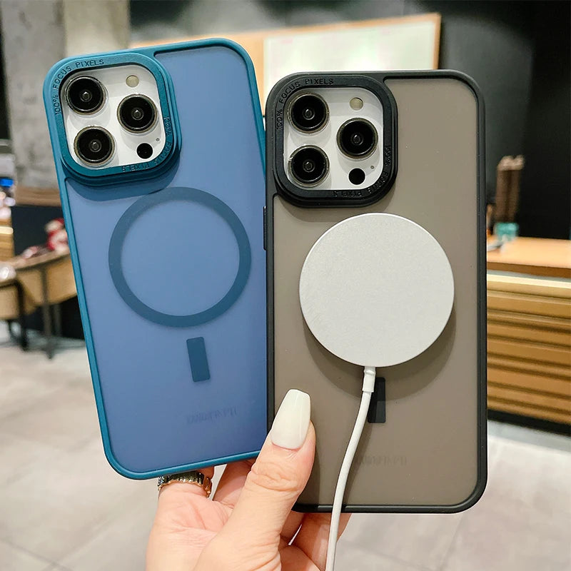 Ice Mist Magsafe Magnetic Shockproof Hard Case For iPhone 