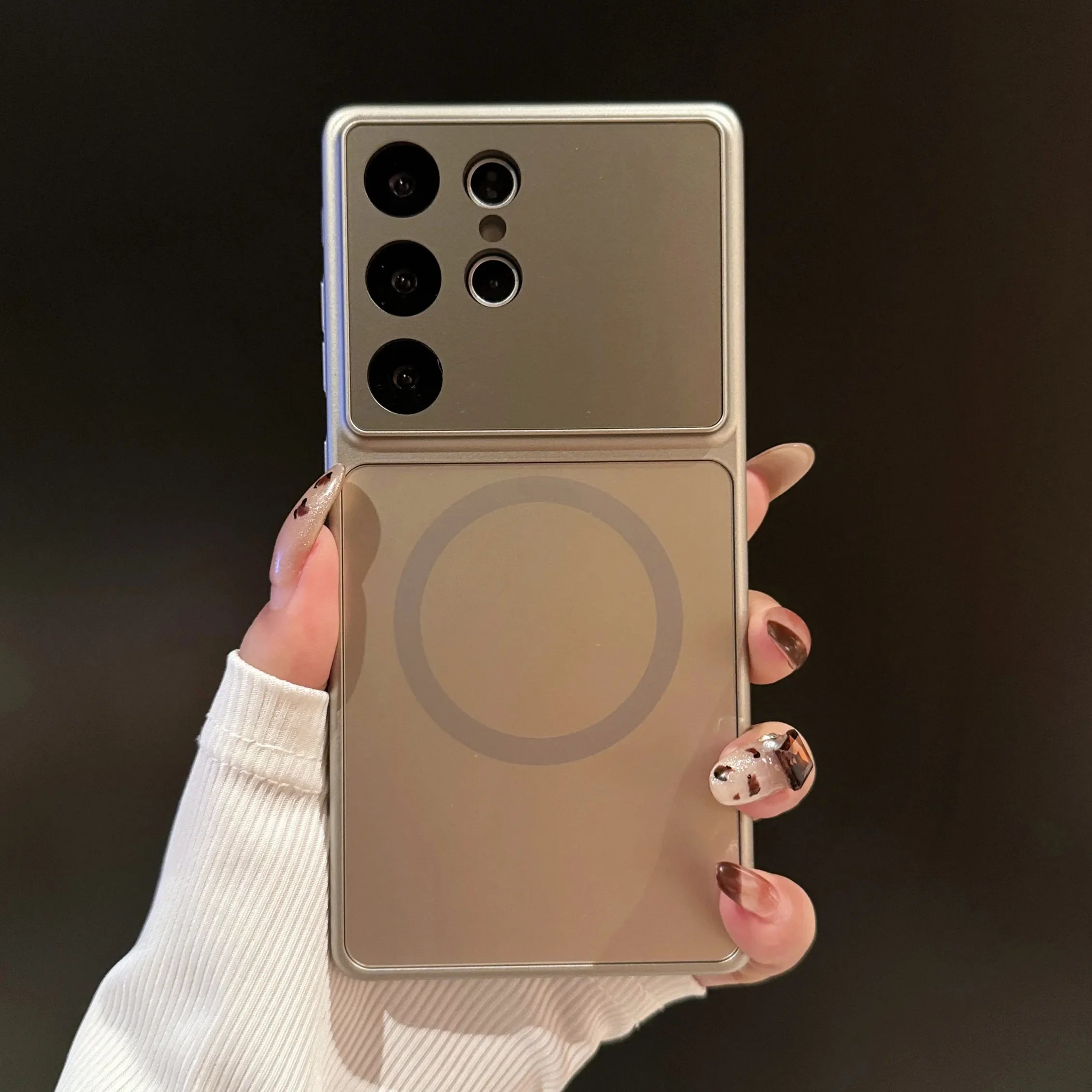 Magsafe Nano Matte Tempered Glass Case For Samsung