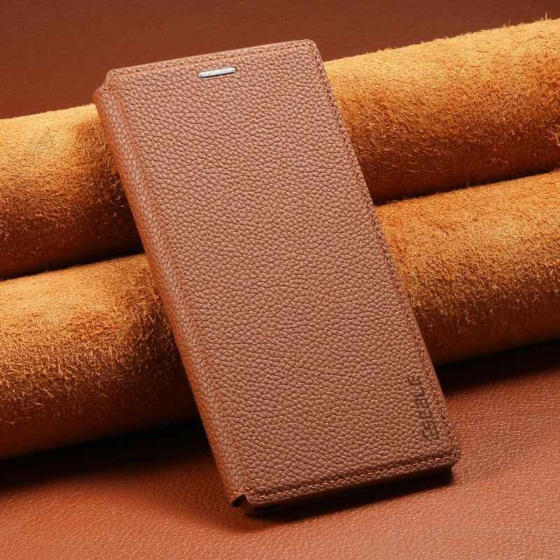 360°full Protection Flip Wallet Card Slot Leather Case For Samsung